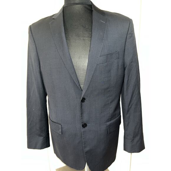 John Varvatos Navy Blue Men's Size‎ 40S Blazer Sportcoat Wool - Picture 1 of 11